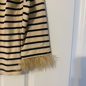 J. Crew long sleeve t-shirt with removable fathers. Size small.